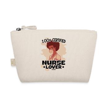 100% Certified Nurse Lover - Bio-Täschchen - Natur - Vorne