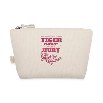 toller Tiger Spruch zur Motivation - Bio-Täschchen - Natur - Vorne