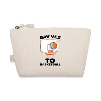 Say Yes To Basketball - Bio-Täschchen - Natur - Vorne