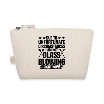 Glassblower Saying Glassmaker Joke Glass Blowing - Organic Pouch - nature - Front
