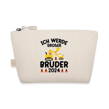 Ich Werde Großer Bruder 2024 - Bio-Täschchen - Natur - Vorne