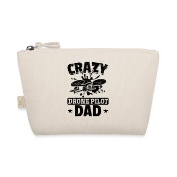 Crazy Drone Pilot Dad - Drone Pilot Daddy Drone Pi - Bio-Täschchen - Natur - Vorne