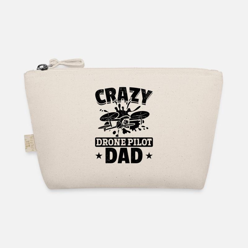 Crazy Drone Pilot Dad - Drone Pilot Daddy Drone Pi Organic Pouch