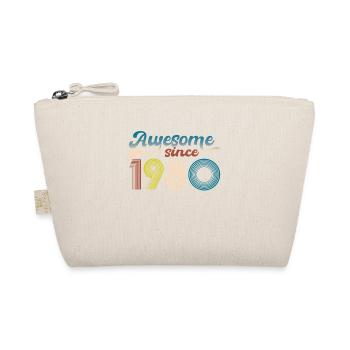 Vintage 1980 Retro Bitrthday Limited Edition - Organic Pouch - nature - Front
