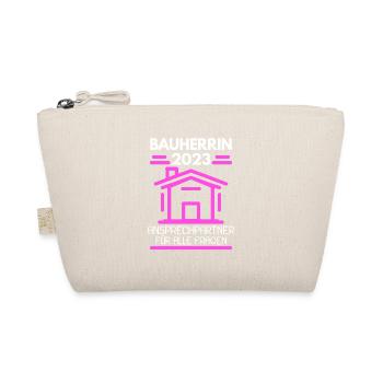Bauherrin 2023 Hausbau Baustelle Richtfest - Bio-Täschchen - Natur - Vorne