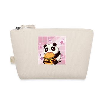 Cute Kawaii Panda, The Burger Anime Manga Otaku - Organic Pouch - nature - Front