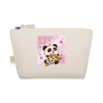 Süßer Kawaii Panda, Der Pizza Isst Anime Manga - Bio-Täschchen - Natur - Vorne