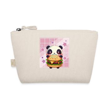 Cute Kawaii Panda, The Burger Anime Manga Otaku - Organic Pouch - nature - Front