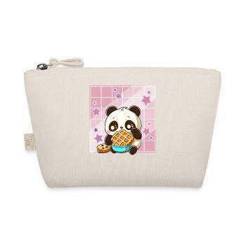 Cute Kawaii Panda Who Eats Waffle Anime Manga - Trousse biologique - nature - Devant