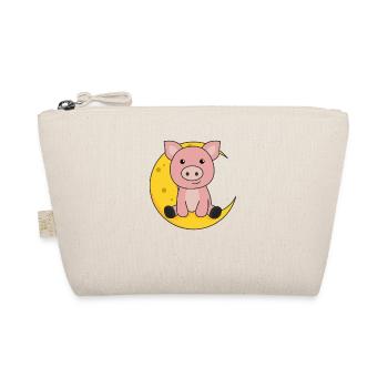 Cochon de lune animaux mignons pour les enfants pour la nuit - Trousse biologique - nature - Devant