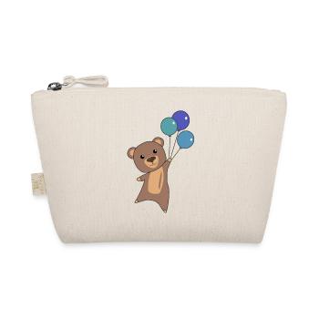 Bear flies up with balloons - Organic Pouch - nature - Front