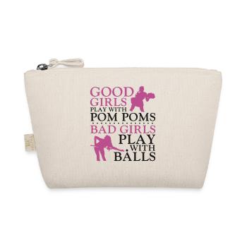 Billiards Pool Player Ball Girl - Organic Pouch - nature - Front