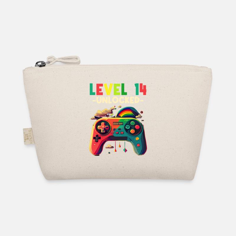 Level 14 Years Gaming 14er 14 Birthday Organic Pouch