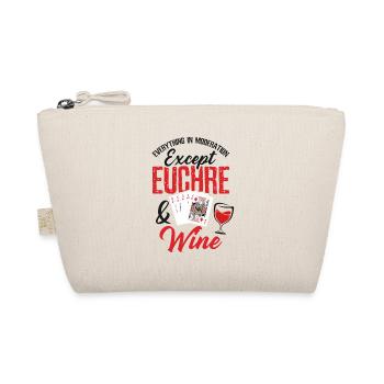 A Day Without Euchre - Euchre Player Card Game - Organic Pouch - nature - Front