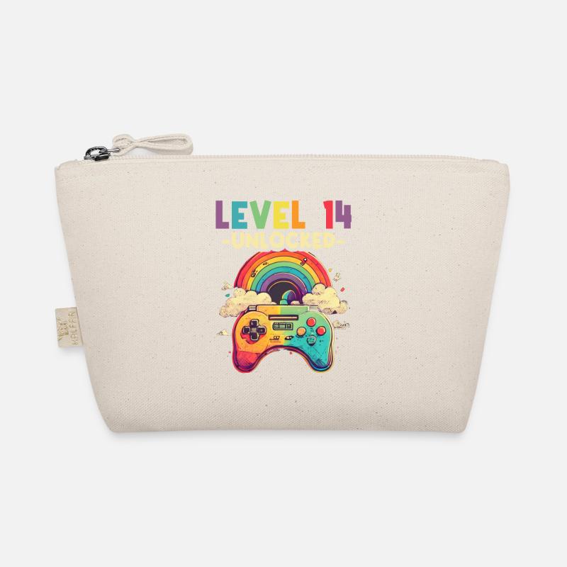 Level 14 Years Gaming 14er 14 Birthday Organic Pouch