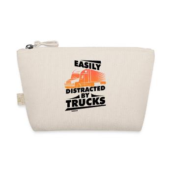 Easily Distracted By Trucks - Organic Pouch - nature - Front