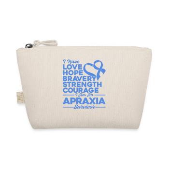 Conscience de l’apraxie Apraxia Survivor Bleu - Trousse biologique - nature - Devant