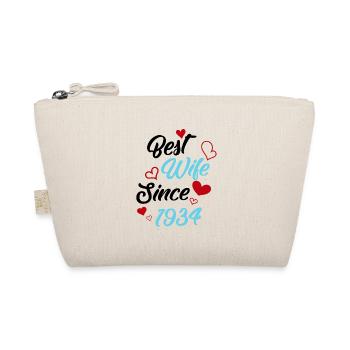 Anniversary Best Wife Since 1934 Wedding - Organic Pouch - nature - Front