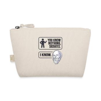Socrates Philosophy Design for a philosopher - Organic Pouch - nature - Front
