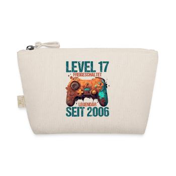 2006 Level 17 Jahre Gaming 17er 17 Geburtstag - Bio-Täschchen - Natur - Vorne