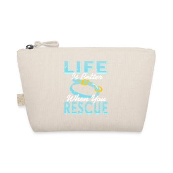 Life Is Better When You Rescue Animal Protection - Organic Pouch - nature - Front