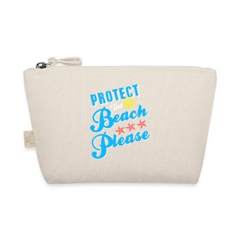 Protect The Beach Please Retro Animal Lover - Organic Pouch - nature - Front