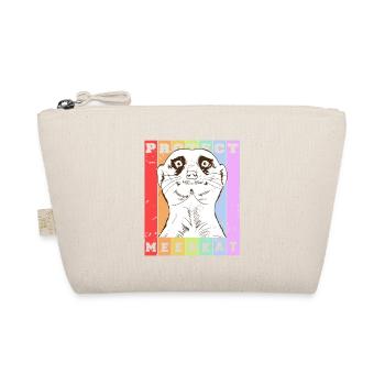 Protect MEERKAT Retro Vintage Animal Lover - Bio-Täschchen - Natur - Vorne