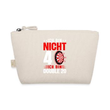 Ich Bin Nicht 40 Ich Bin Double 20 - Bio-Täschchen - Natur - Vorne