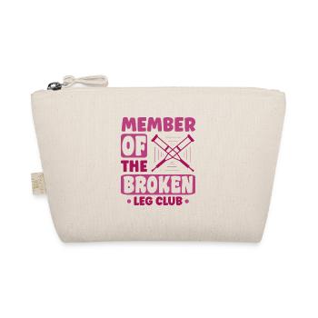 Member of the broken leg club - Bio-Täschchen - Natur - Vorne