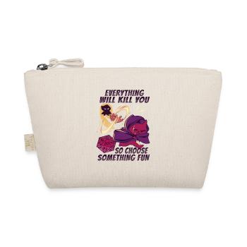 D20 Cat design for an RPG GAMER - Organic Pouch - nature - Front