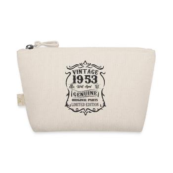 Born in 1953 Vintage Birthday Gift - Organic Pouch - nature - Front