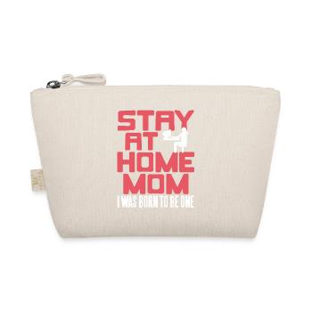 Stay At Home MOM I Was Born To Be One Retro Funny - Bio-Täschchen - Natur - Vorne