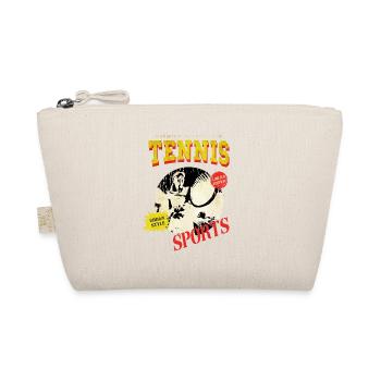 Tennis Player Tennis Player Vintage Retro - Organic Pouch - nature - Front