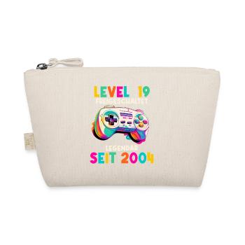 2004 Level 19 Jahre Gaming 19er 19 Geburtstag - Bio-Täschchen - Natur - Vorne