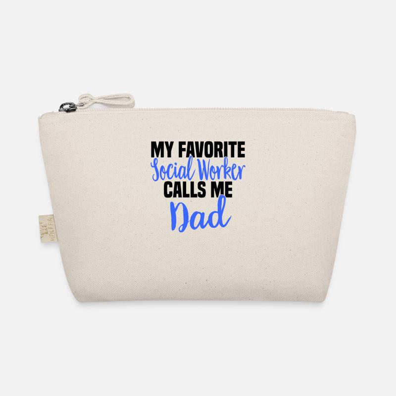 Social Work Social Work Social Work Dad Organic Pouch