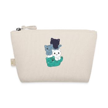 oriented aroace Flag Pride LGBTQ cute cats - Organic Pouch - nature - Front