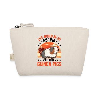 Meerschweinchen Geschenk Guinea Pig - Bio-Täschchen - Natur - Vorne