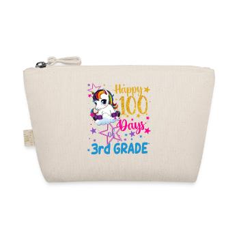 Licorne mignonne heureuse 100 jours de 3ème année - Trousse biologique - nature - Devant