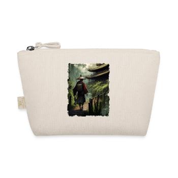 Samurai Japanese Temple Bridge River - Organic Pouch - nature - Front