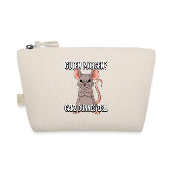 Guten Morgen Ganz Dünnes Eis Maus - Bio-Täschchen - Natur - Vorne