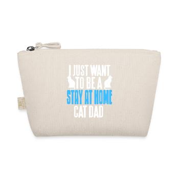 I Just Want To Be A Stay At Home Cat DAD Cat Lover - Bio-Täschchen - Natur - Vorne