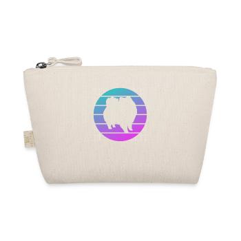 Retro Pomeranian Dog Lover - Organic Pouch - nature - Front
