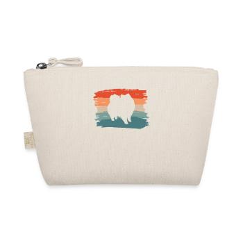 Vintage Retro Pommern Hundeliebhaber - Bio-Täschchen - Natur - Vorne