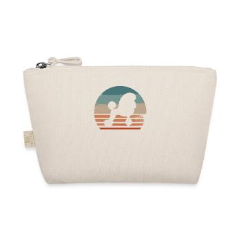 Vintage Retro Pudel Pudel Hundeliebhaber - Bio-Täschchen - Natur - Vorne