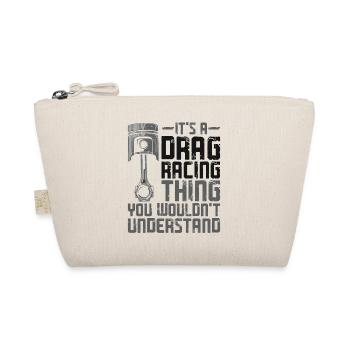 Drag Racing Race Car Vintage It's - Bio-Täschchen - Natur - Vorne