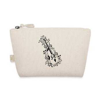 Double Bass Music Double Bassist Player Double Bas - Organic Pouch - nature - Front
