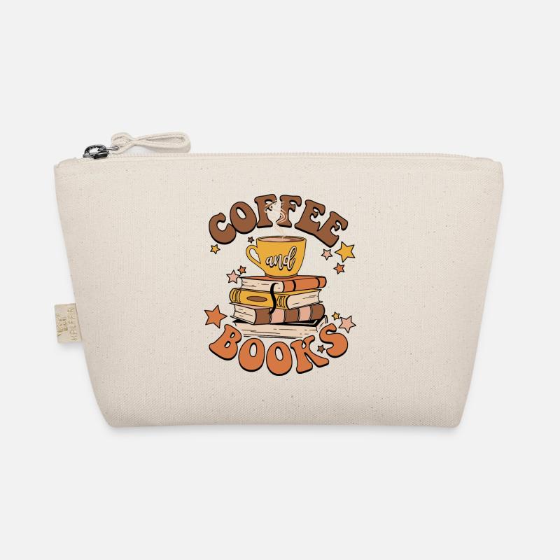 Kaffee und Bücher Bio-Täschchen