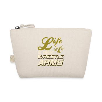 Life Is Short Wrestle Arms Retro Arm Wrestling - Trousse biologique - nature - Devant