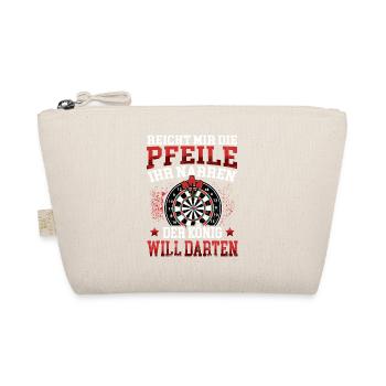 Reicht die Pfeile Darts spielen Dartspieler 180 - Bio-Täschchen - Natur - Vorne