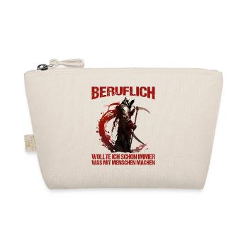 Beruflich schon immer was mit Menschen machen - Bio-Täschchen - Natur - Vorne